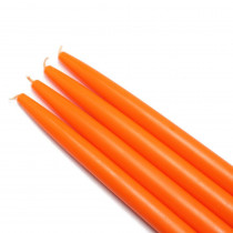 Zest Candle 10 in. Orange Taper Candles (12-Set)