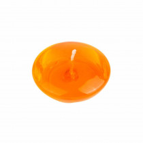 Zest Candle 3 in. Clear Orange Gel Floating Candles (6-Box)