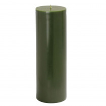 Zest Candle 3 in. x 9 in. Hunter Green Pillar Candles Bulk (12-Case)