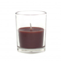 Zest Candle 2 in. Brown Round Glass Votive Candles (12-Box)